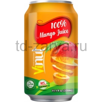 ВИНУТ МАНГО 0,35 мл ж/б 1/12 Mango  США