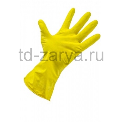 Перчатки резиновые KOMFI желтые M (Цена за 1пару)