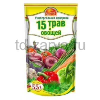 Русский аппетит 15 трав и овощей 55г 1/30