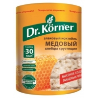 Хлебцы Dr.Korner Злаковый коктейль медовый 100г. 1/20